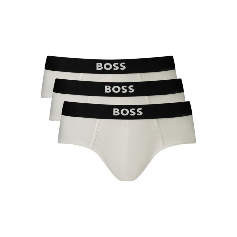 Hugo Boss White Cotton Men's Briefs